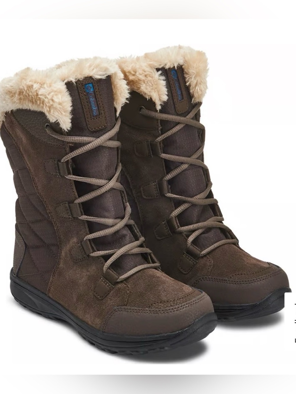 NWOT Columbia Ice Maiden II Waterproof Winter Boots Brown Suede Women’s Size 5